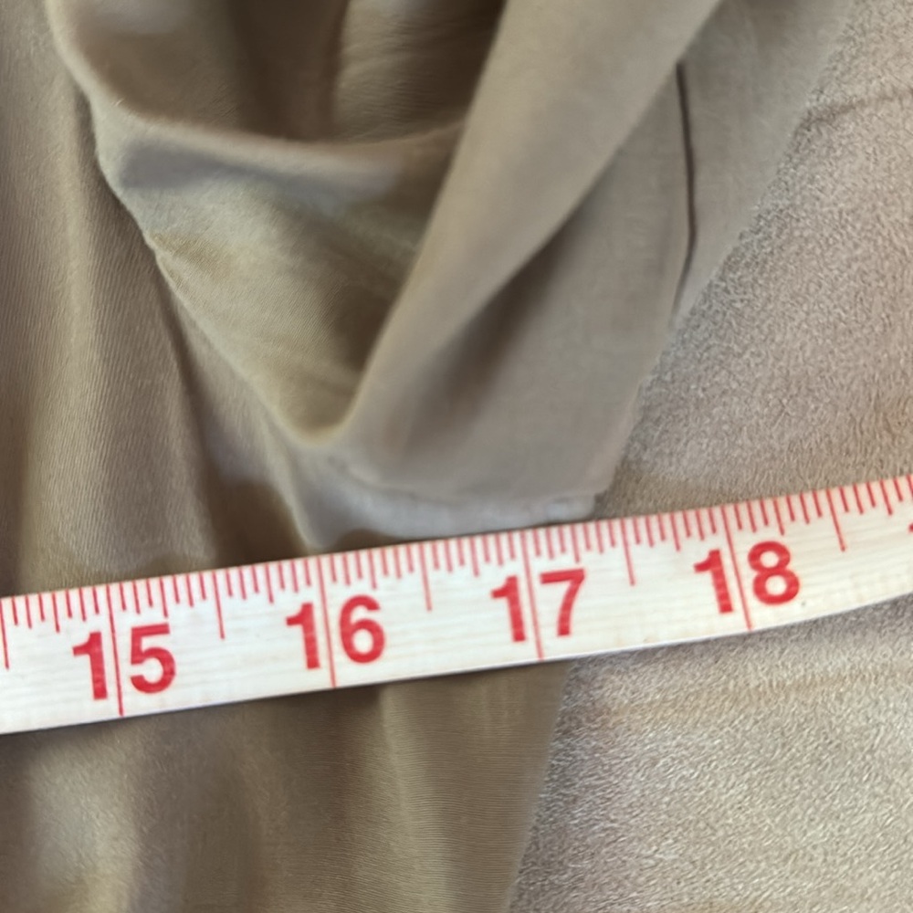 DOUBLE ZERO.Long Sleeve Wrap Dress.Faux Leather accents on shoulder/Slee… - Picture 11 of 12